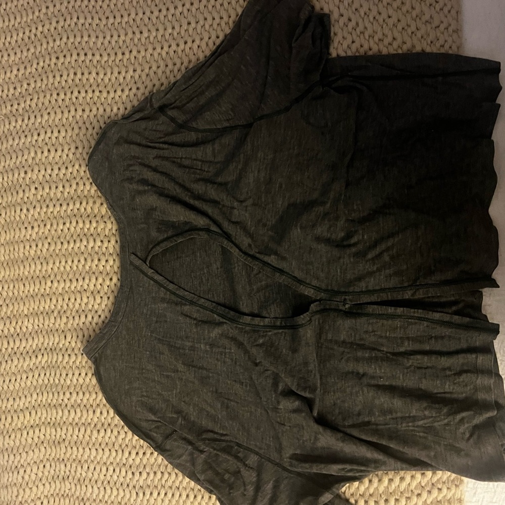 Grey Pilates workout top. Size: 4. Lululemon. Color: grey